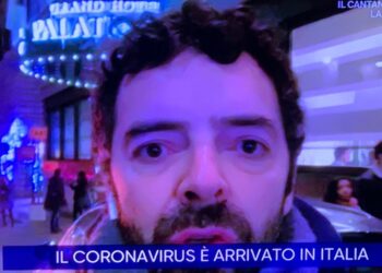 Alberto Matano inviato per il coronavirus