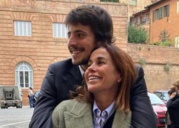 Cristina Parodi col figlio Alessandro Gori