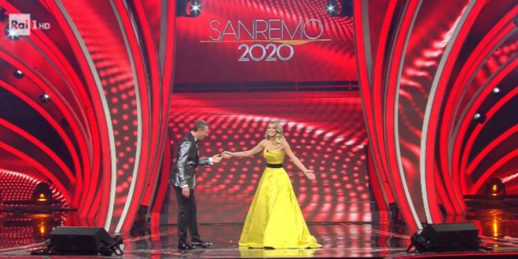 Amadeus e Diletta Leotta a Sanremo 2020