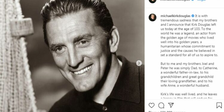 Kirk Douglas (Instagram)