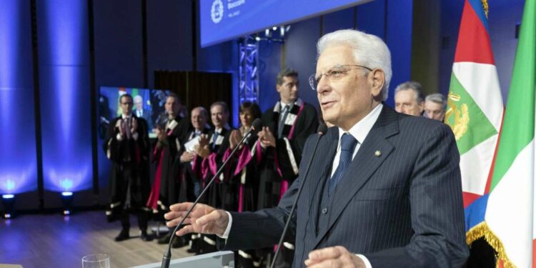 Il presidente della Repubblica Sergio Mattarella durante la recente inaugurazione di un anno accademico (LaPresse)