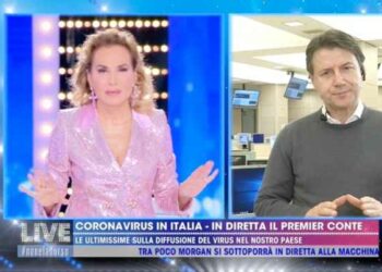 Barbara D'Urso e il Premier Conte