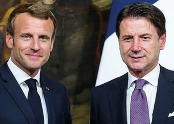 Il presidente francese Macron e il premier italiano Conte