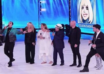 Al Banop e Romina Power alla prima puntata del serale di Amici 2020 - Screenshot da video