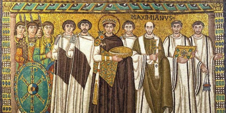 L'imperatore Giustiniano (482-565), Basilica di San Vitale a Ravenna