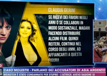 Asia Argento contro Claudia Gerini