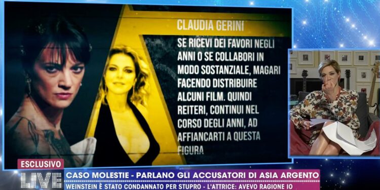 Asia Argento contro Claudia Gerini