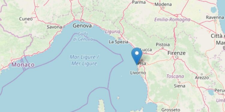 Terremoto a Livorno (Ingv)