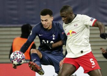 Dayot Upamecano, difensore francese del Lipsia (Foto LaPresse)