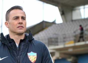 Benevento Serie B Cannavaro (Foto LaPresse)