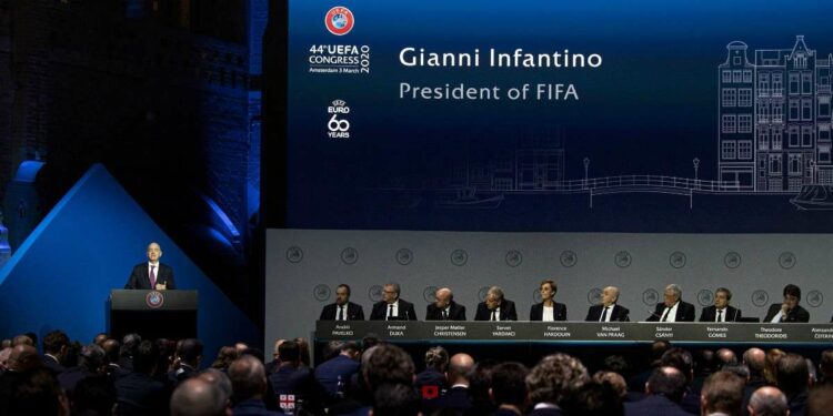 Gianni Infantino, presidente della FIFA (Foto LaPresse)