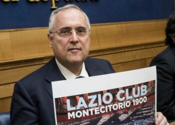 Calciomercato - Claudio Lotito, presidente della Lazio (Foto LaPresse)