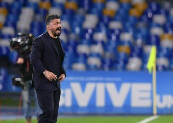 Probabili formazioni Napoli Az Alkmaar - Gennaro Gattuso, allenatore del Napoli (Foto LaPresse)