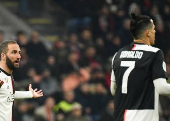 Gonzalo Higuain e Cristiano Ronaldo (Foto LaPresse)