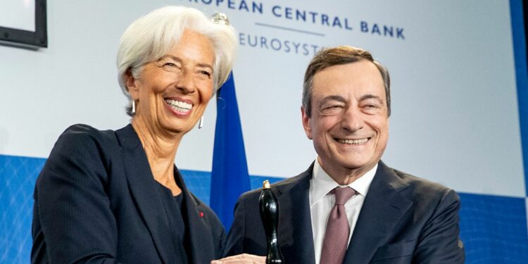 Christine Lagarde e Mario Draghi