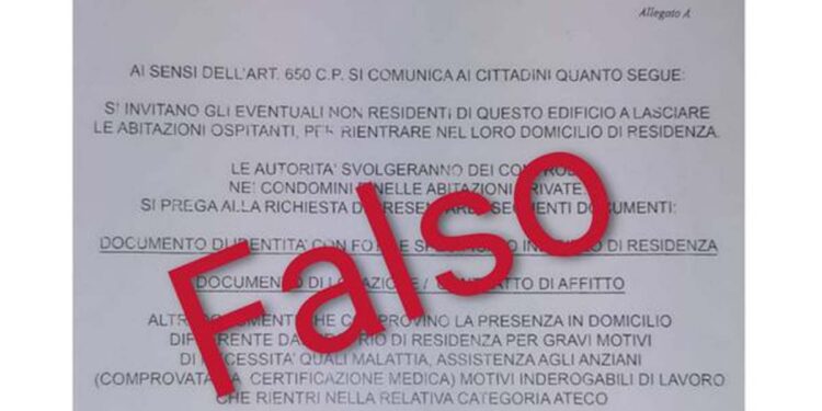 Falso volantino, nuova bufala-truffa