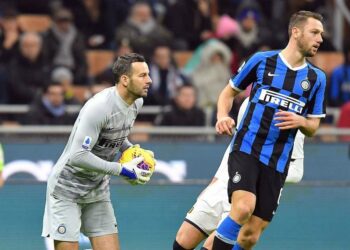 Probabili formazioni Udinese Inter - Samir Handanovic, dal 2012 portiere dell'Inter (Foto LaPresse)