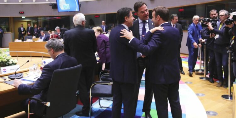 Conte, Macron e Rutte