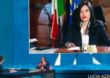 Lucia Azzolina a Che tempo che fa