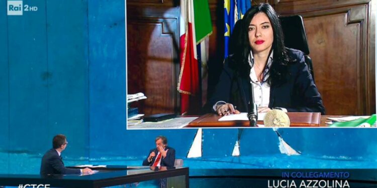 Lucia Azzolina a Che tempo che fa