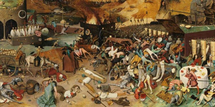 Pieter Bruegel il Vecchio, Trionfo della morte (1562), particolare