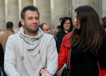 Antonio Cassano con la moglie Carolina Marcialis (Foto LaPresse)