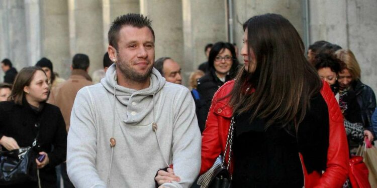 Antonio Cassano con la moglie Carolina Marcialis (Foto LaPresse)