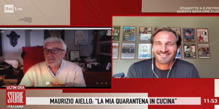 Patrizio Rispo e Maurizio Aiello a Storie Italiane - Screenshot da video