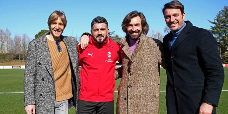 Ambrosini, Gattuso, Pirlo e Oddo