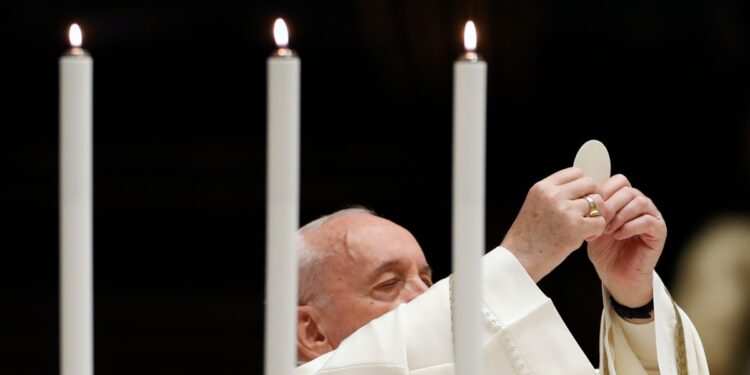 Papa Francesco Messa Corpus Domini