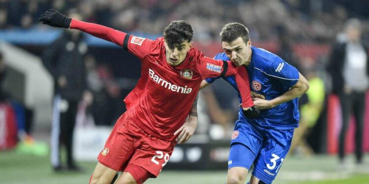 Kai Havertz, trequartista del Bayer Leverkusen (Foto LaPresse)