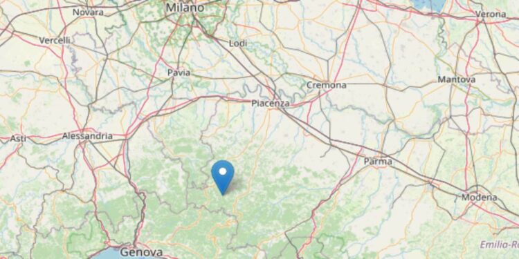 Terremoto oggi a Piacenza