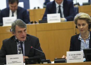 Parlamento Ue, Sassoli e Von der Leyen