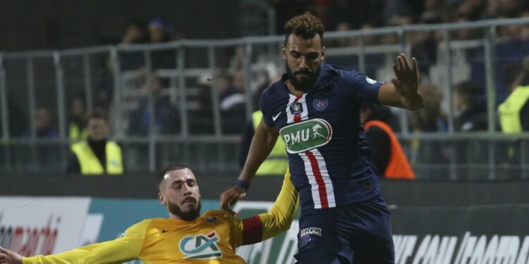 Probabili formazioni Bayern Psg: Eric Maxim Choupo-Moting ai tempi del Psg (Foto LaPresse)