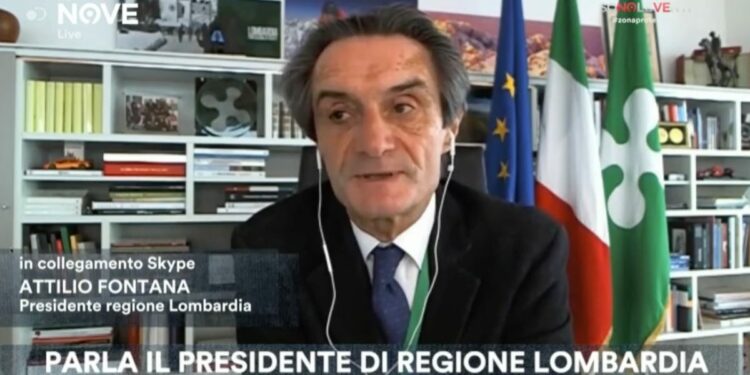 Attilio Fontana a "Sono le Venti" di La7