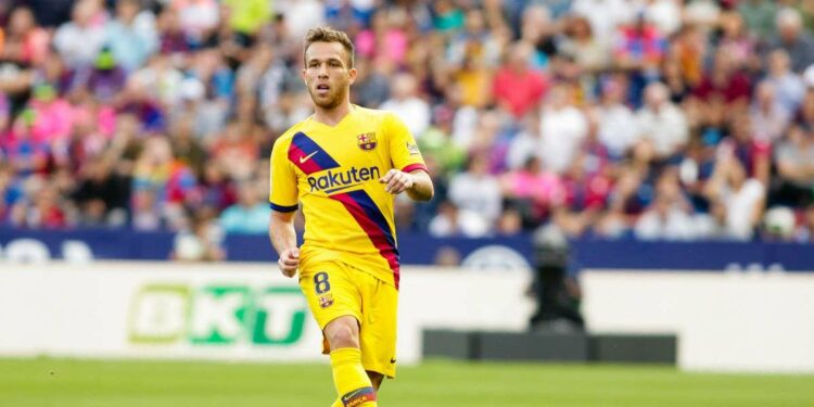 Arthur Melo, centrocampista brasiliano del Barcellona (Foto LaPresse)