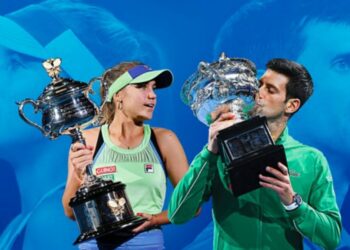 Sofia Kenin e Novak Djokovic hanno vinto gli Australian Open 2020 (da facebook.com/AustralianOpen)