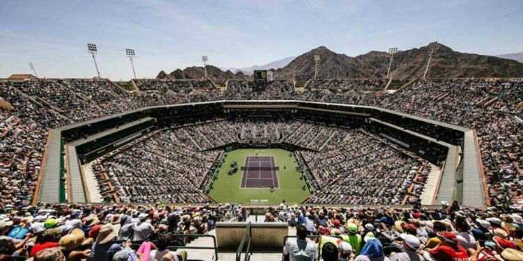 Lo Stadium 1 a Indian Wells (da facebook.com/BNPPARIBASOPEN)