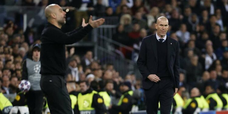 Valzer allenatori: Pep Guardiola e Zinedine Zidane si muoveranno in estate? (Foto LaPresse)