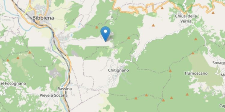 Terremoto a Chitignano (Arezzo)