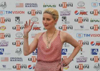 Amber Heard al Giffoni Film Festival (Foto LaPresse)