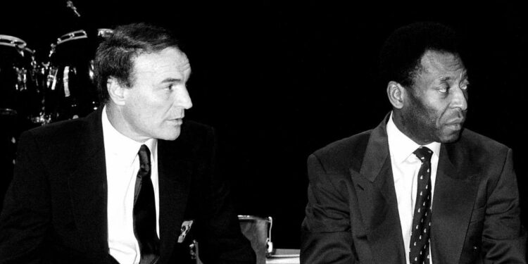 José Altafini e Pelé (Foto LaPresse)