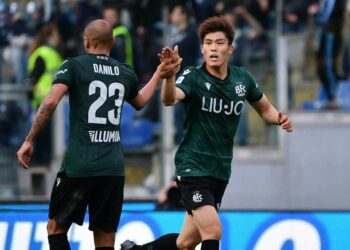 Probabili formazioni Inter Bologna - Takehiro Tomiyasu, terzino destro del Bologna (Foto LaPresse)