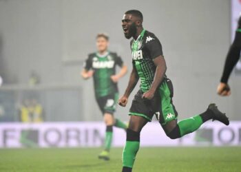 Probabili formazioni Sassuolo Roma - Jérémie Boga, talento del Sassuolo (Foto LaPresse)