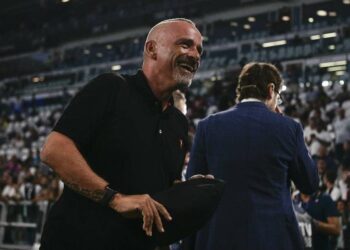 Eros Ramazzotti all'Allianz Stadium di Torino (Foto LaPresse)