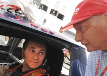 Niki Lauda assieme al figlio Mathias (LaPresse - archivio)