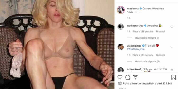 Madonna provocatoria su Instagram