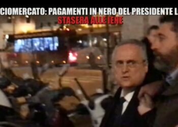 Caso Lotito-Zarate (foto Le Iene)