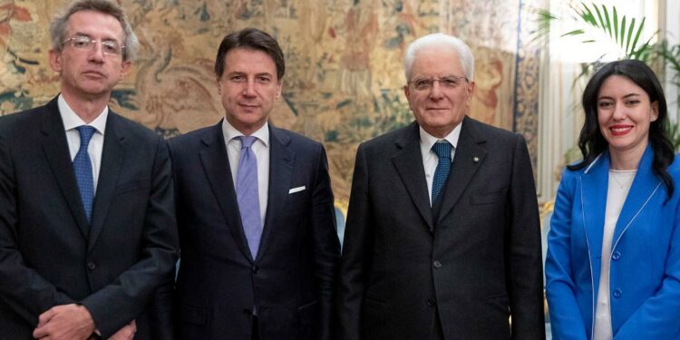 Conte, Mattarella, Azzolina e Manfredi