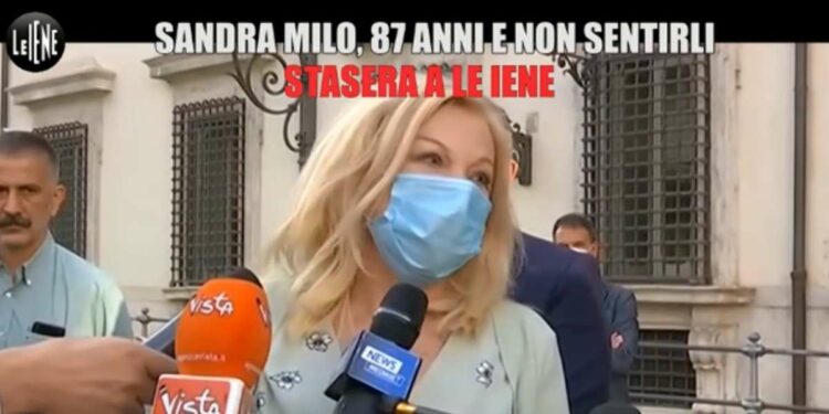 Sandra Milo, foto Le Iene